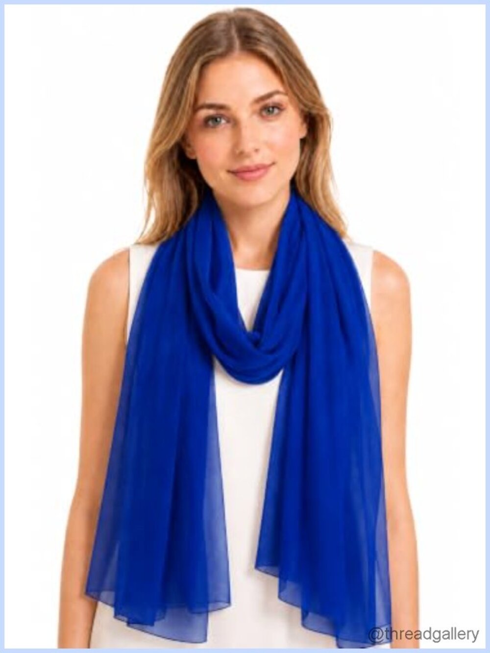 Women's Oversized Chiffon Shawl Scarf Lightweight Solid Wrap 70x27.5